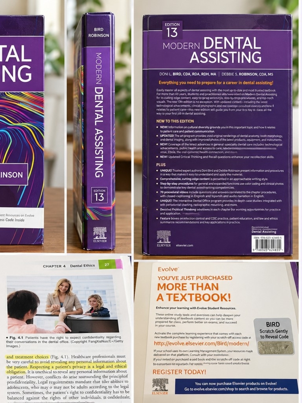 Modern Dental Assisting 13th Edition Bird Robinson Elsevier Hardcover Textbook